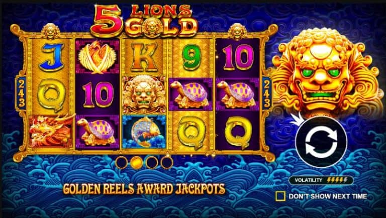 5 Lions Gold: Keberuntungan Menanti di Setiap Putaran!